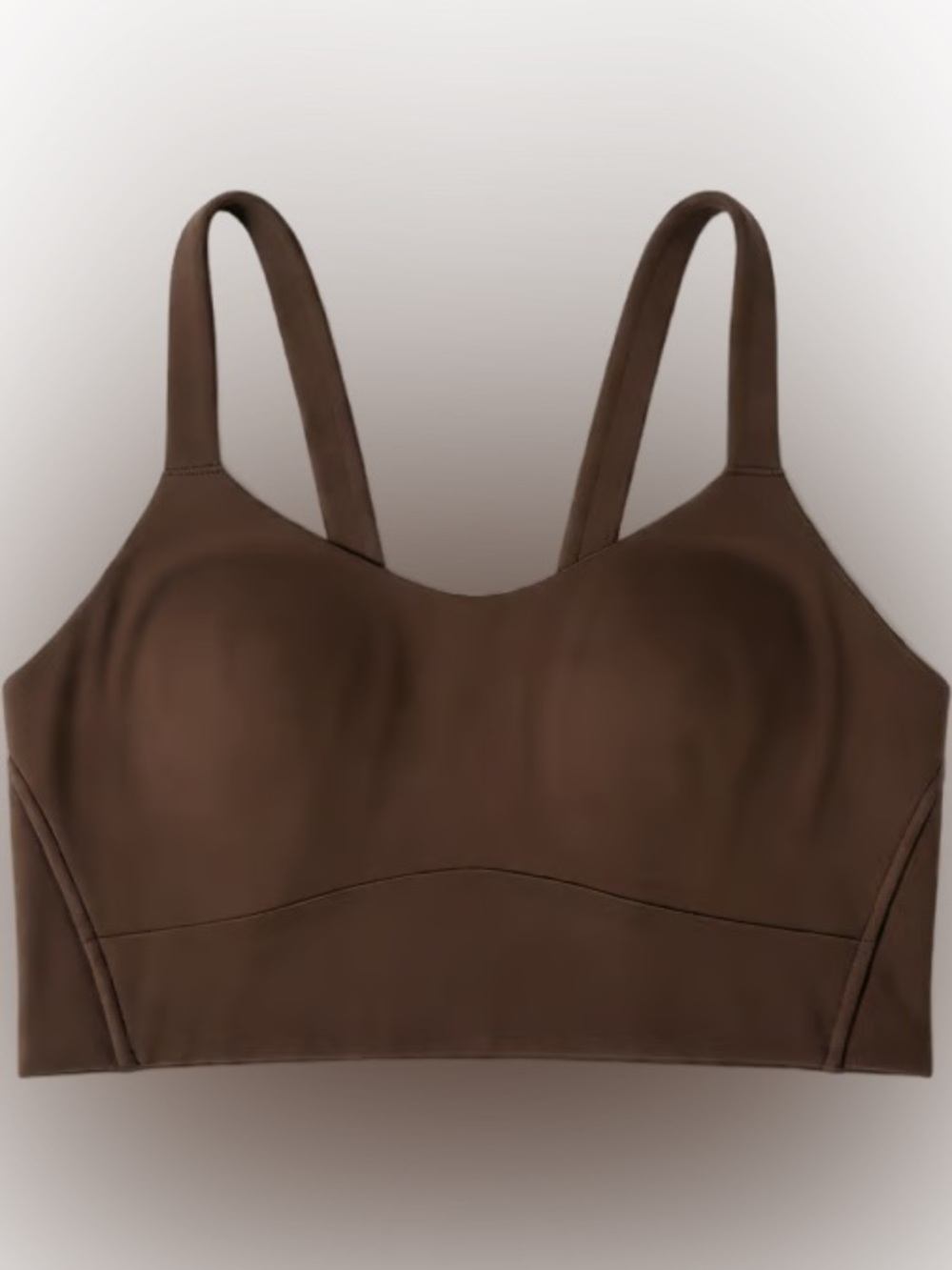 Crossback Support Bralette in Chocolate Brown